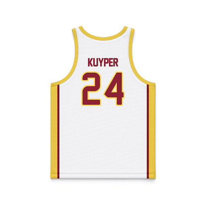 NSU - NCAA Women's Basketball : Carli Kuyper - White Basketball Jersey-1