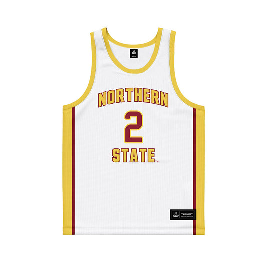NSU - NCAA Women's Basketball : Makenzie Carrier - White Basketball Jersey-0