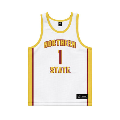 NSU - NCAA Women's Basketball : Reagan Rus - White Basketball Jersey-0
