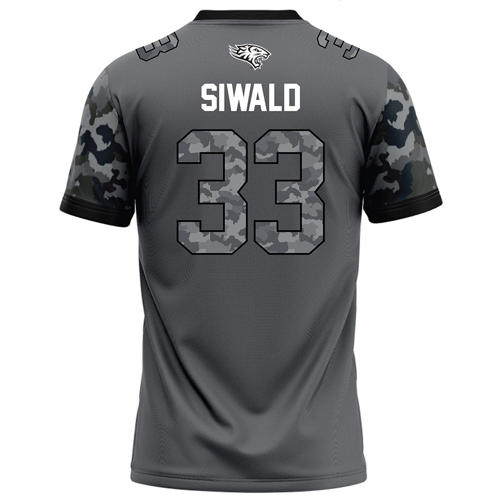Towson - NCAA Football : Ashton Siwald - Dark Grey Jersey