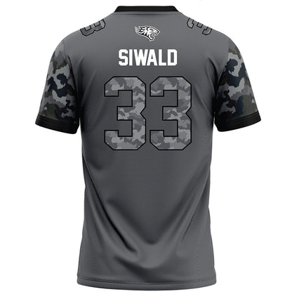 Towson - NCAA Football : Ashton Siwald - Dark Grey Jersey