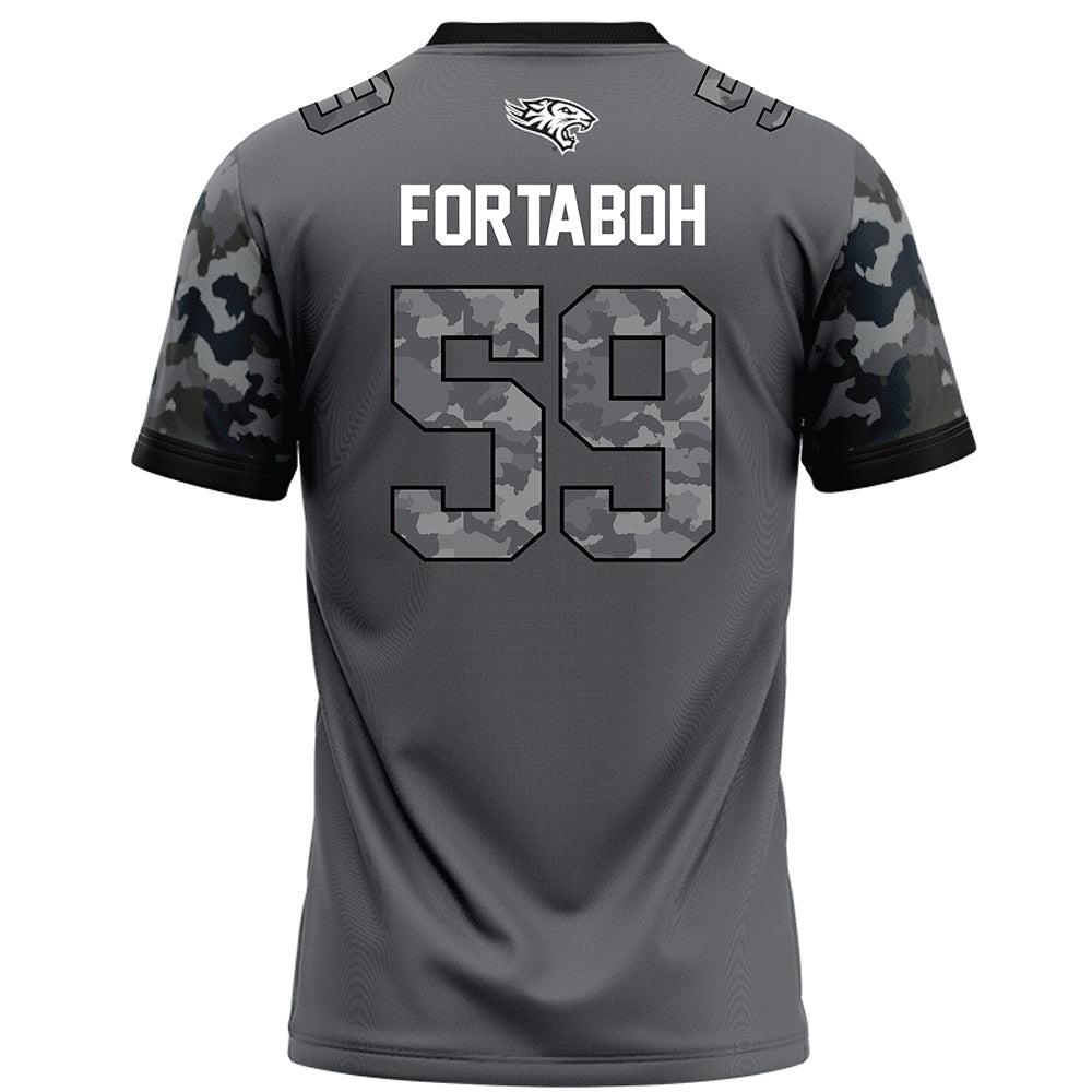 Towson - NCAA Football : Chab Fortaboh - Dark Grey Jersey
