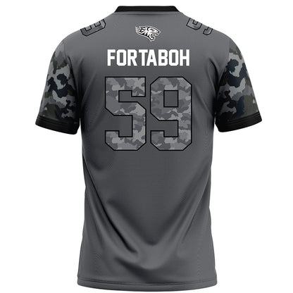 Towson - NCAA Football : Chab Fortaboh - Dark Grey Jersey