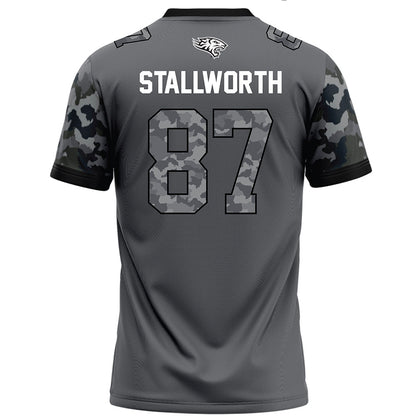 Towson - NCAA Football : Jordan Stallworth - Dark Grey Jersey-1
