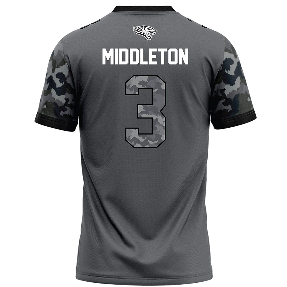 Towson - NCAA Football : William Middleton - Dark Grey Jersey