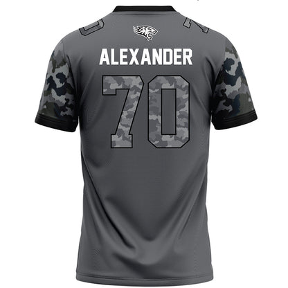 Towson - NCAA Football : T'Khi Alexander - Dark Grey Jersey-1