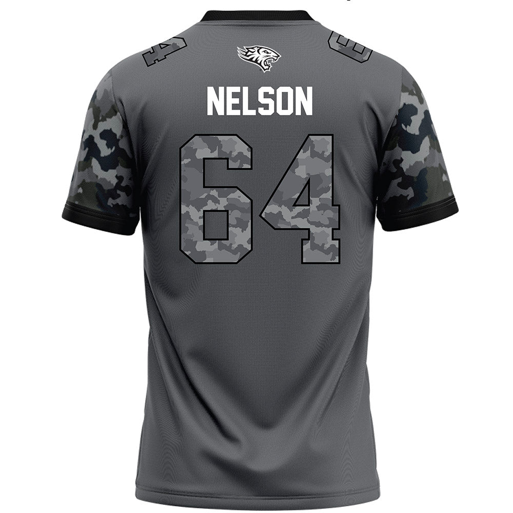 Towson - NCAA Football : Joden Nelson - Dark Grey Jersey-1