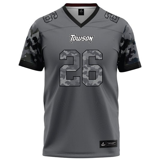 Towson - NCAA Football : Kahseim Phillips - Dark Grey Jersey-0