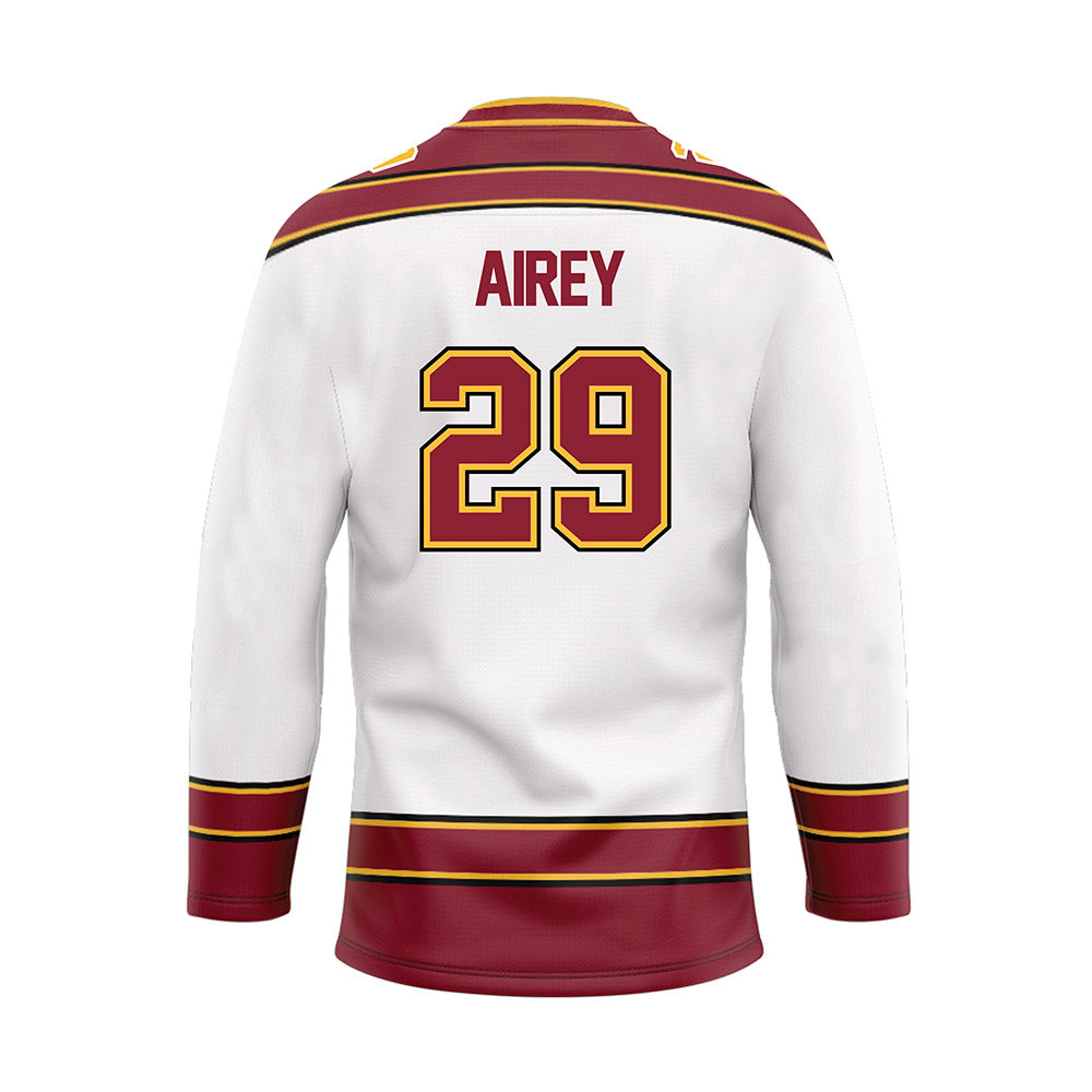 Minnesota - NCAA Men's Ice Hockey : Nathan Airey - White Hockey Jersey-1