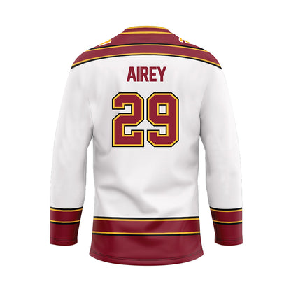 Minnesota - NCAA Men's Ice Hockey : Nathan Airey - White Hockey Jersey-1