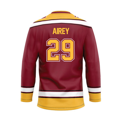 Minnesota - NCAA Men's Ice Hockey : Nathan Airey - Maroon Hockey Jersey-1