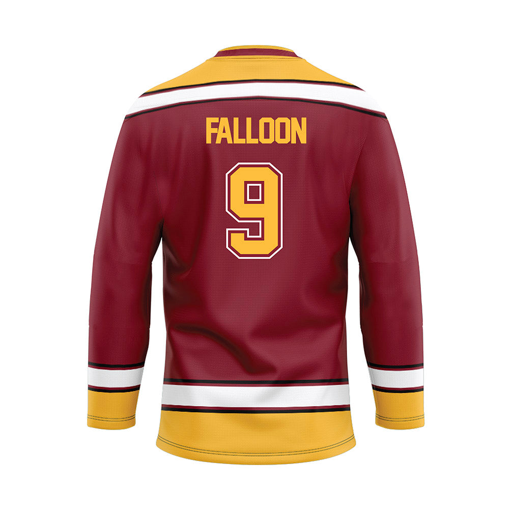 Minnesota - NCAA Men's Ice Hockey : August Falloon - Maroon Hockey Jersey-1