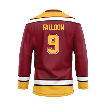 Minnesota - NCAA Men's Ice Hockey : August Falloon - Maroon Hockey Jersey-1