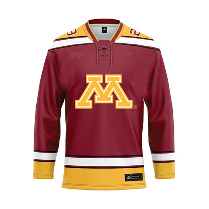 Minnesota - NCAA Men's Ice Hockey : Nathan Airey - Maroon Hockey Jersey-0