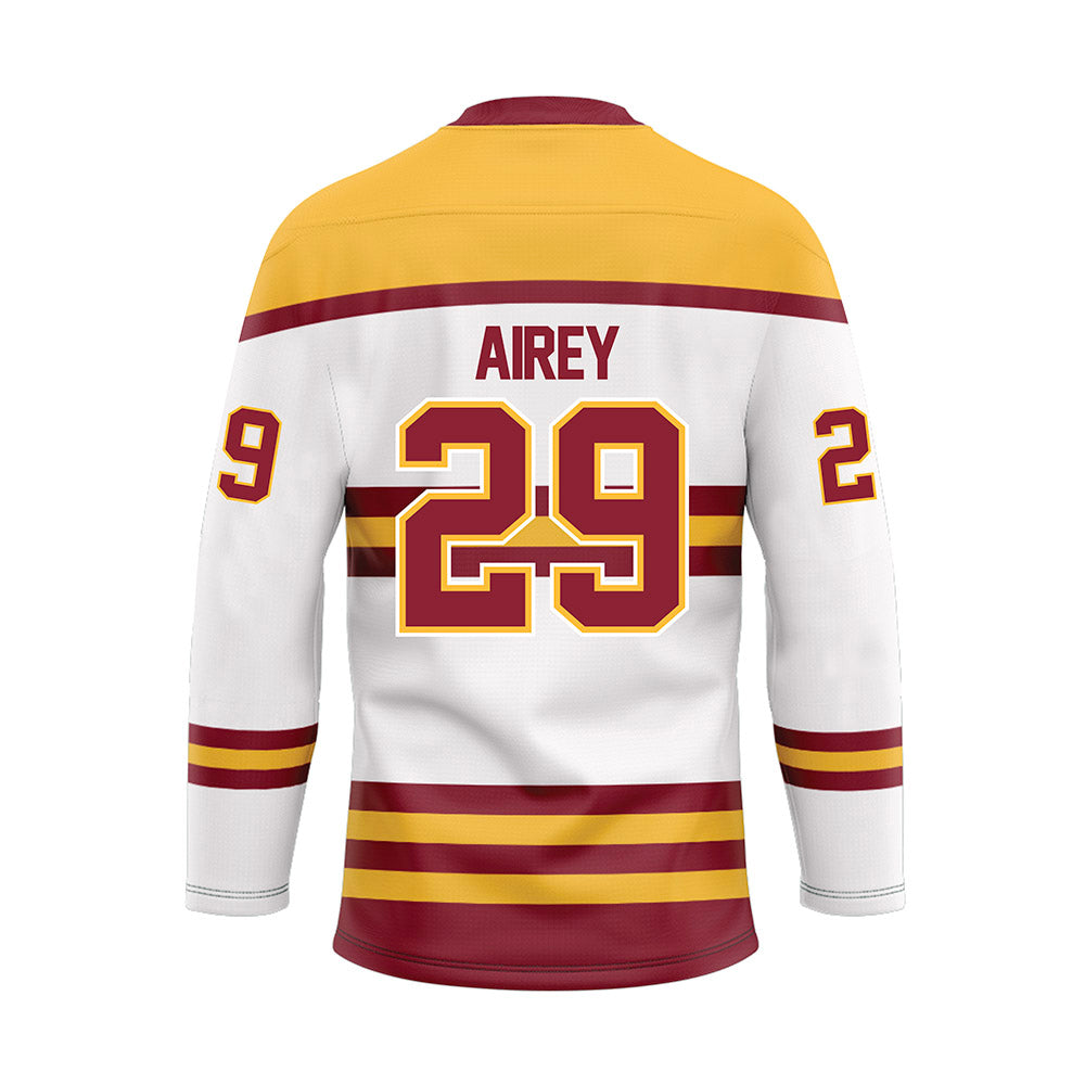 Minnesota - NCAA Men's Ice Hockey : Nathan Airey - White Hockey Jersey-1