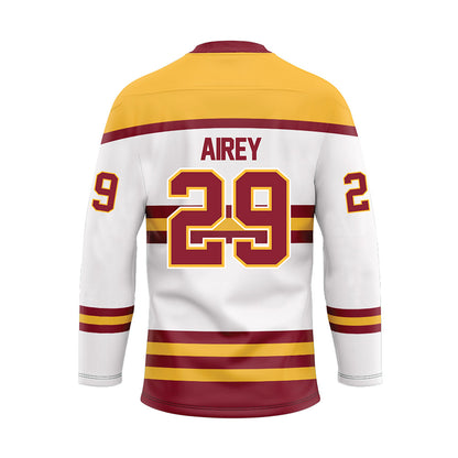 Minnesota - NCAA Men's Ice Hockey : Nathan Airey - White Hockey Jersey-1