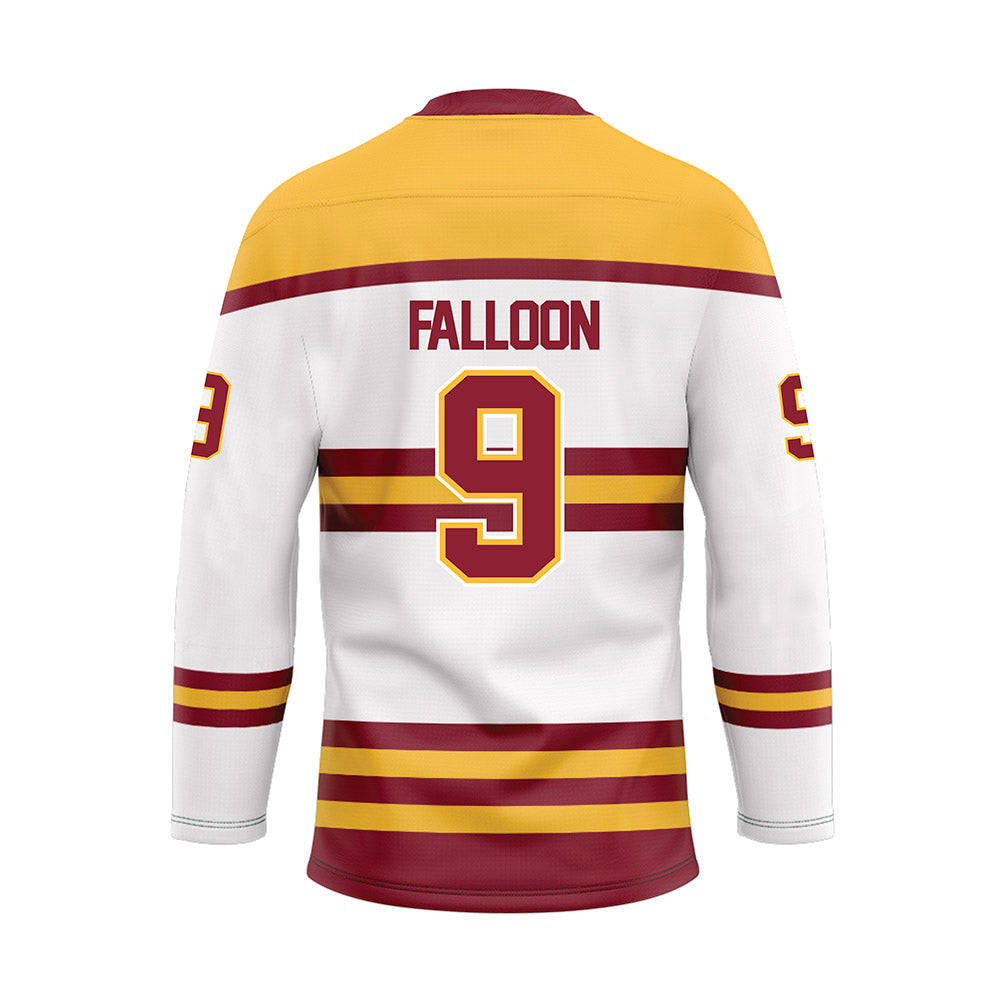 Minnesota - NCAA Men's Ice Hockey : August Falloon - White Hockey Jersey-1