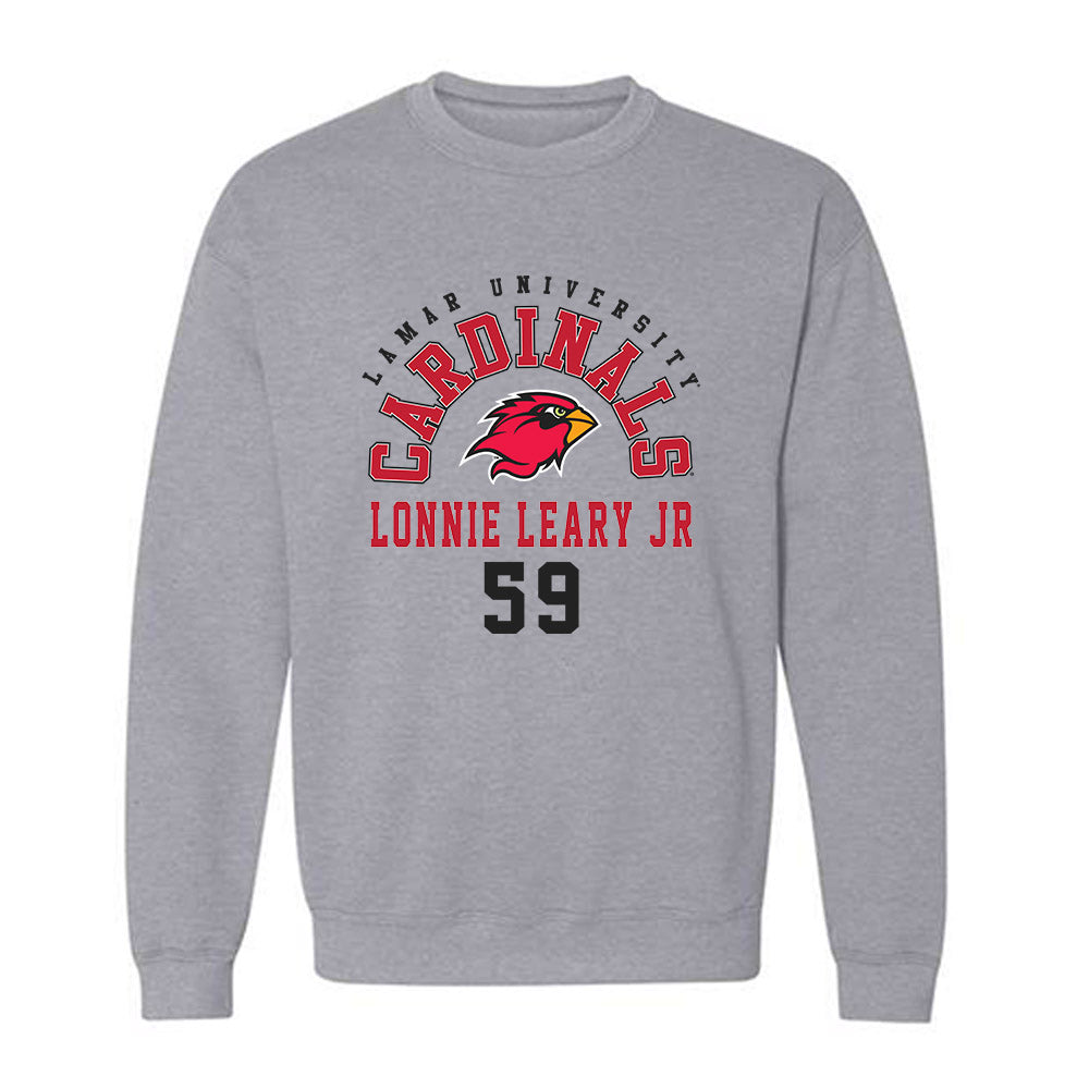 Lamar - NCAA Football : Lonnie Leary Jr - Classic Fashion Shersey Crewneck Sweatshirt