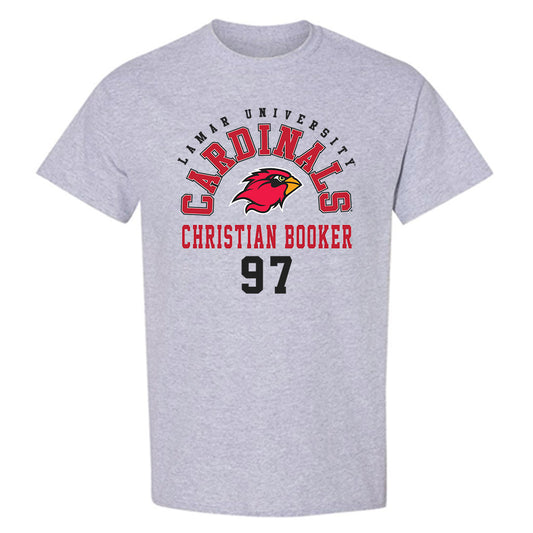 Lamar - NCAA Football : Christian Booker - Classic Fashion Shersey T-Shirt-0