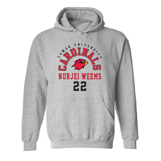 Lamar - NCAA Women's Basketball : Nurjei Weems - Classic Fashion Shersey Hooded Sweatshirt