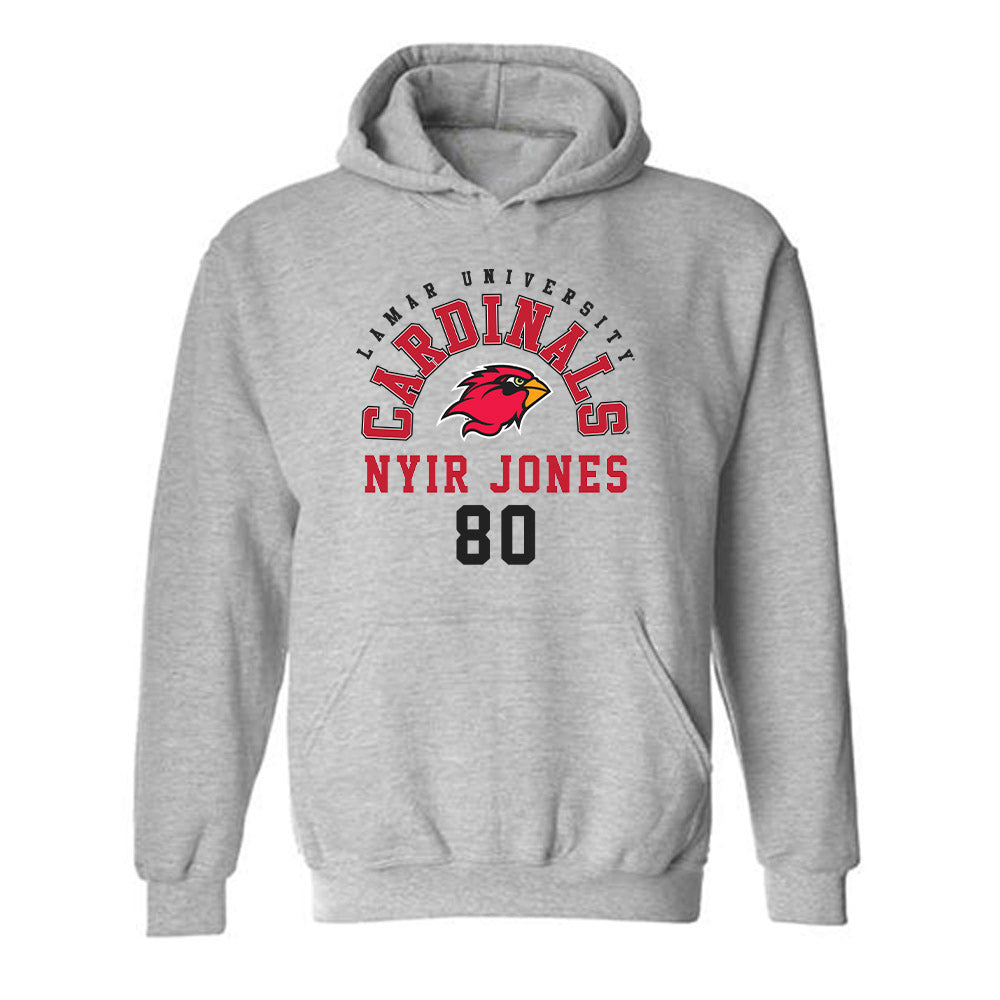 Lamar - NCAA Football : Nyir Jones - Classic Fashion Shersey Hooded Sweatshirt-0