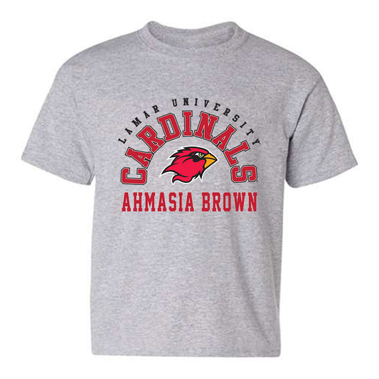 Lamar - NCAA Women's Track & Field : Ahmasia Brown - Classic Fashion Shersey Youth T-Shirt-0