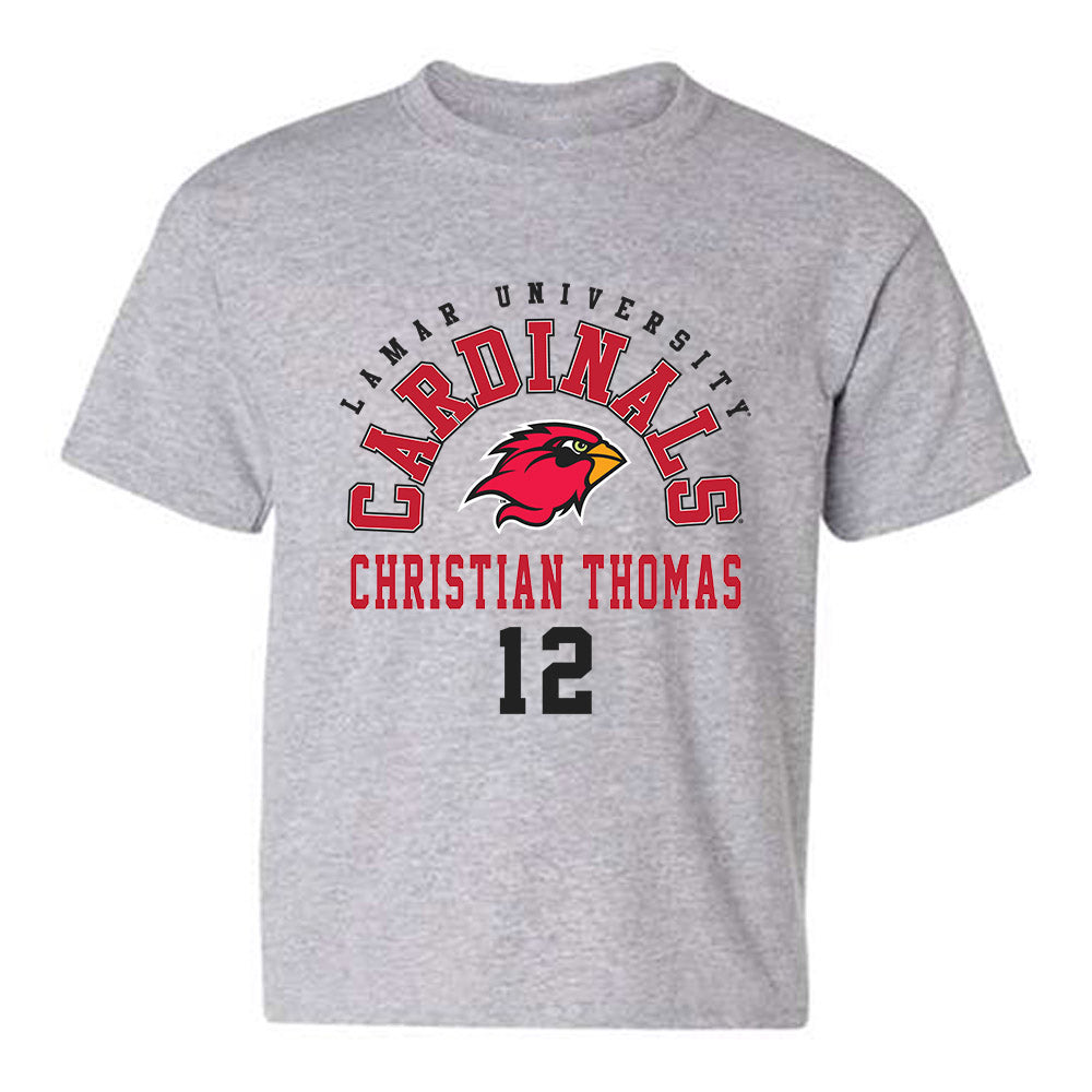 Lamar - NCAA Men's Basketball : Christian Thomas - Classic Fashion Shersey Youth T-Shirt-0