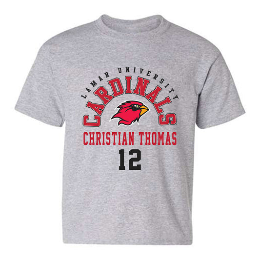 Lamar - NCAA Men's Basketball : Christian Thomas - Classic Fashion Shersey Youth T-Shirt-0