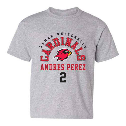 Lamar - NCAA Baseball : Andres Perez - Classic Fashion Shersey Youth T-Shirt