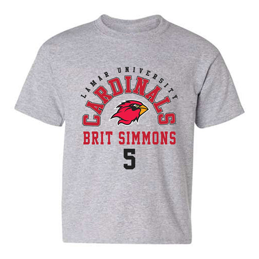 Lamar - NCAA Football : Brit Simmons - Classic Fashion Shersey Youth T-Shirt-0