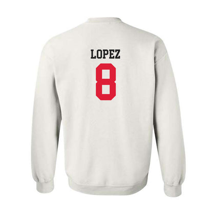 Lamar - NCAA Baseball : Mark Lopez - Classic Shersey Crewneck Sweatshirt-1