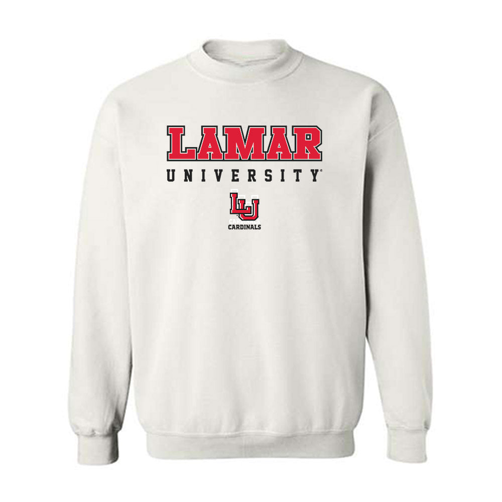 Lamar - NCAA Men's Basketball : Christian Thomas - Classic Shersey Crewneck Sweatshirt-0