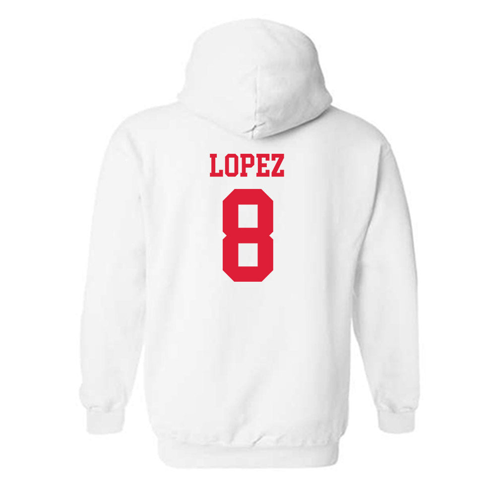 Lamar - NCAA Baseball : Mark Lopez - Classic Shersey Hooded Sweatshirt-1