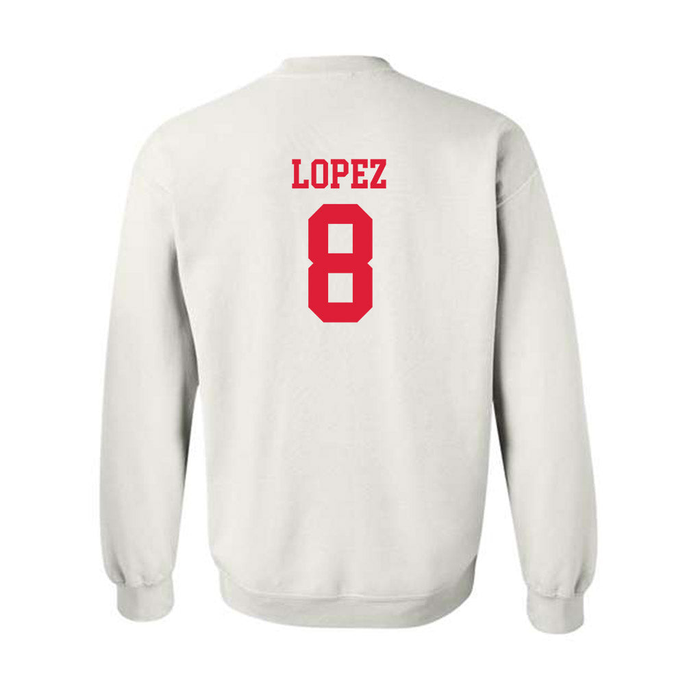Lamar - NCAA Baseball : Mark Lopez - Classic Shersey Crewneck Sweatshirt-1