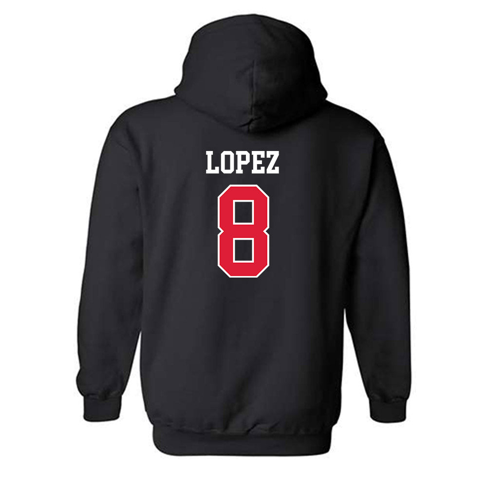 Lamar - NCAA Baseball : Mark Lopez - Classic Shersey Hooded Sweatshirt-1