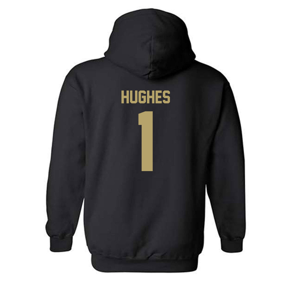 Central Florida - NCAA Men's Track & Field : Kendall Hughes - Classic Shersey Hooded Sweatshirt-1