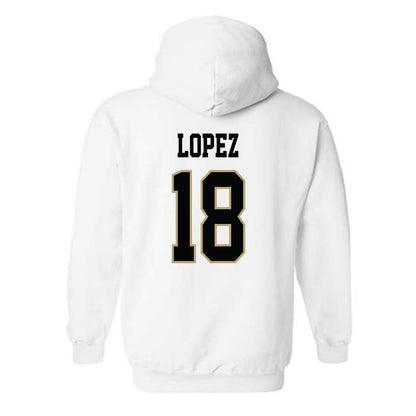 Central Florida - NCAA Men's Soccer : Javier Lopez - Classic Shersey Hooded Sweatshirt-1