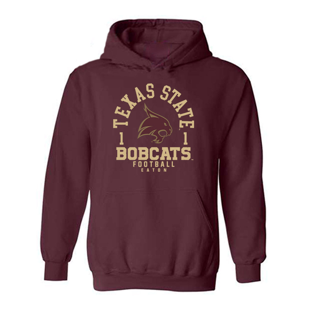 Texas State - NCAA Football : Joshua Eaton - Classic Fashion Shersey Hooded Sweatshirt-0