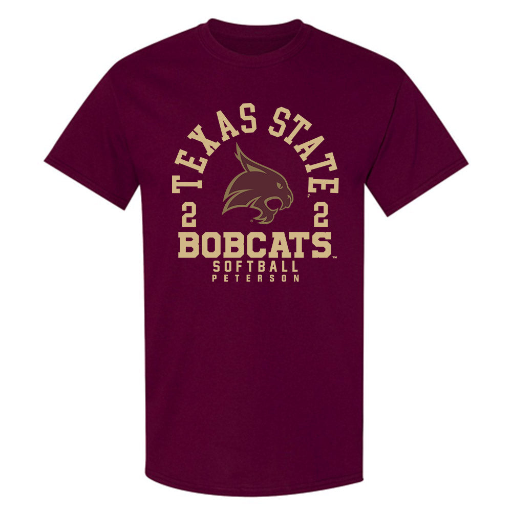 Texas State - NCAA Softball : Erin Peterson - T-Shirt