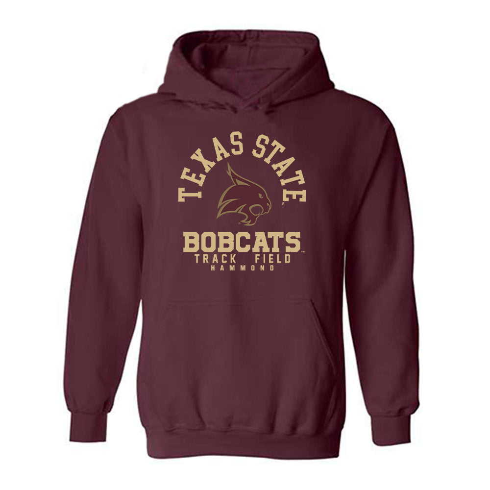 Texas State - NCAA Men's Track & Field : Easton Hammond - Hooded Sweatshirt