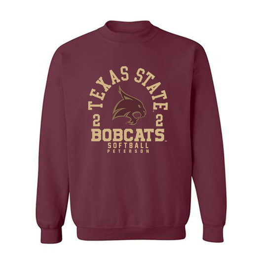 Texas State - NCAA Softball : Erin Peterson - Crewneck Sweatshirt