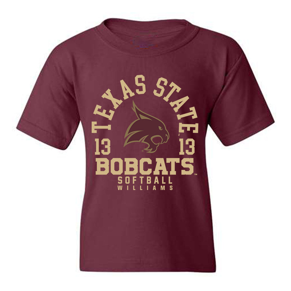 Texas State - NCAA Softball : Keely Williams - Youth T-Shirt