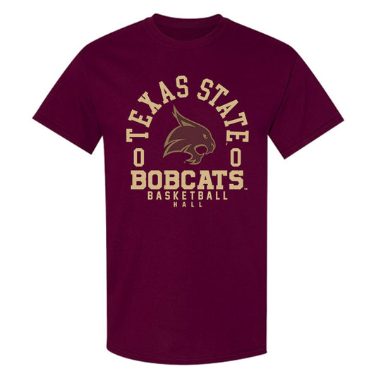 Texas State - NCAA Men's Basketball : Dj Hall - Classic Fashion Shersey T-Shirt-0