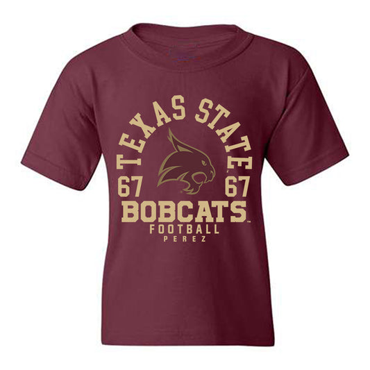 Texas State - NCAA Football : Quattro Perez - Classic Fashion Shersey Youth T-Shirt-0