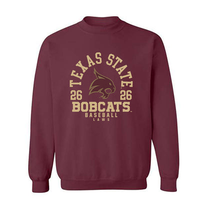 Texas State - NCAA Baseball : Carson Laws - Crewneck Sweatshirt