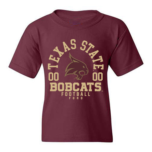 Texas State - NCAA Football : Noah Ford - Classic Fashion Shersey Youth T-Shirt-0