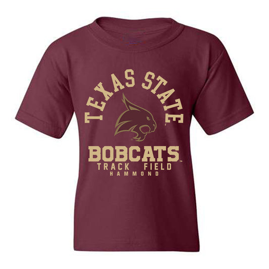 Texas State - NCAA Men's Track & Field : Easton Hammond - Youth T-Shirt