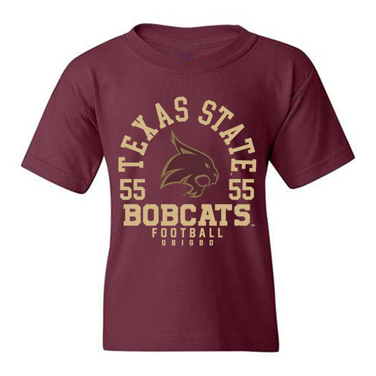 Texas State - NCAA Football : Jimeto Obigbo - Classic Fashion Shersey Youth T-Shirt-0