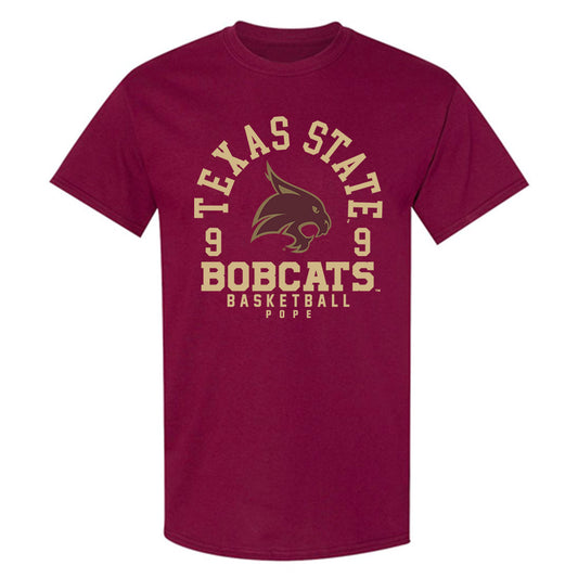 Texas State - NCAA Men's Basketball : Tylan Pope - T-Shirt