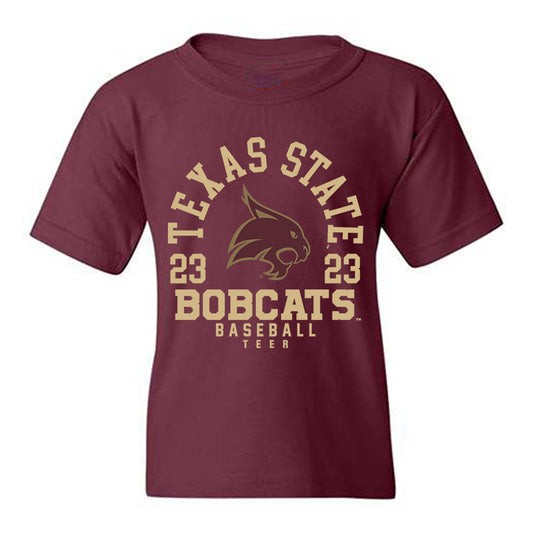 Texas State - NCAA Baseball : Jackson Teer - Classic Fashion Shersey Youth T-Shirt-0